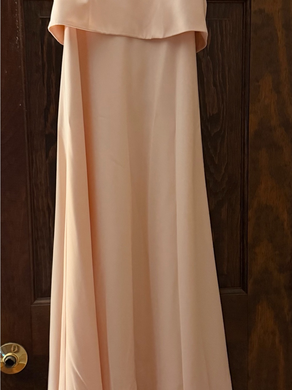 Jill Stuart Blush Peach Strapless Wedding Dress